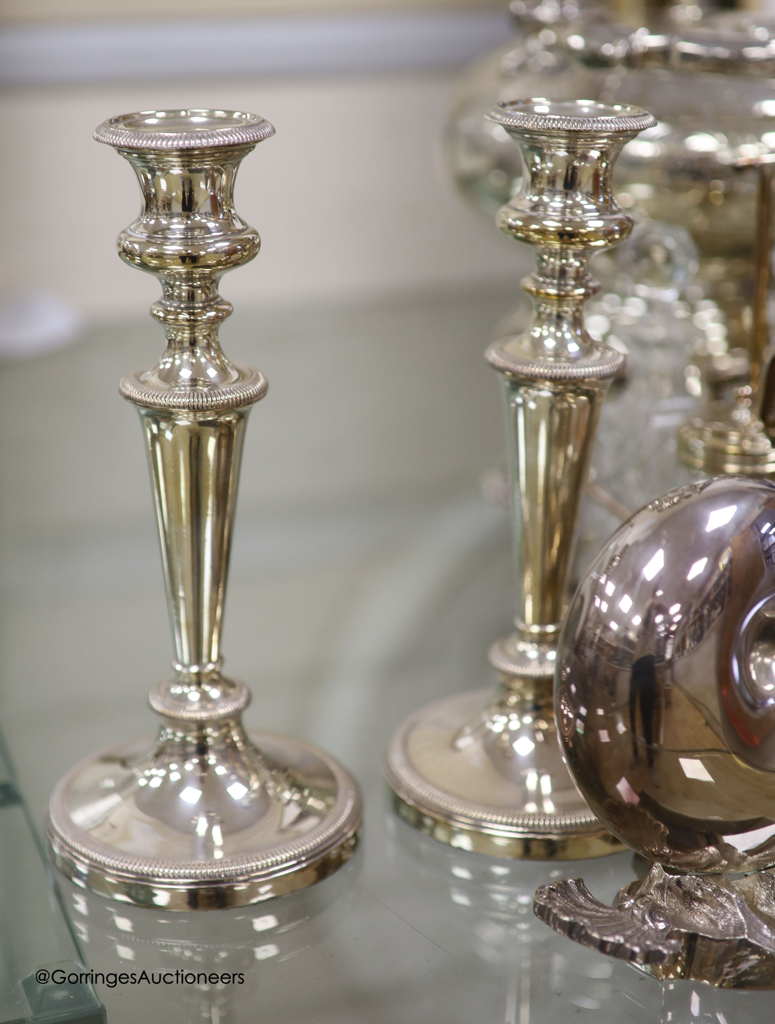 A quantity of various plated wares